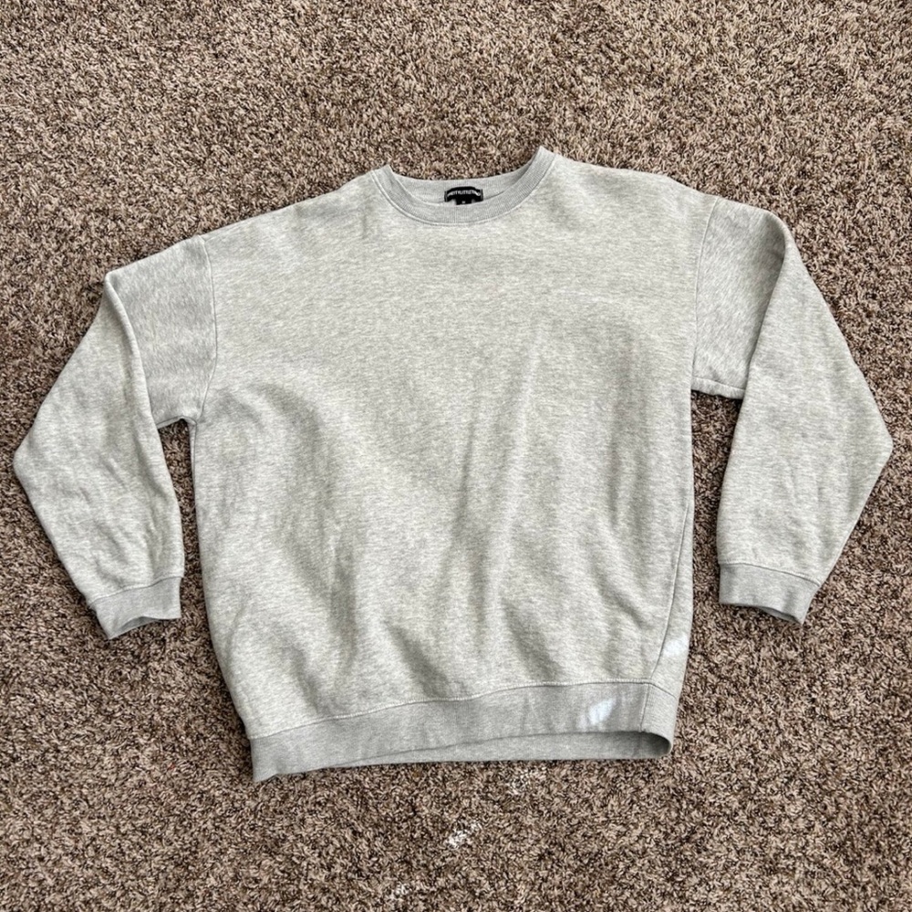 Women’s Grey Solid Sweatshirt - image 1